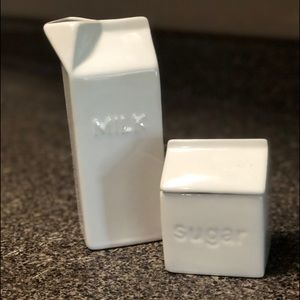 ☕️ PORCELAIN MILK & COVERED SUGAR CONTAINERS ‼️